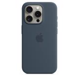 Apple iPhone 15 Pro Silicone Case with MagSafe - Storm Blue